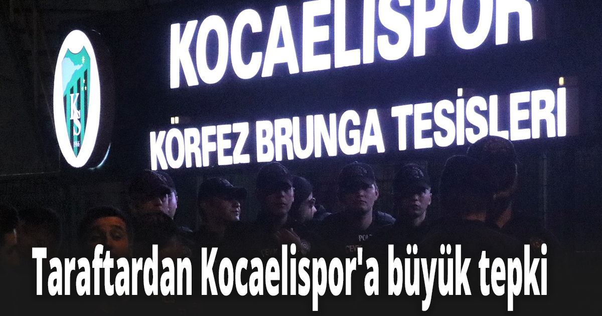 Kocaelispor taraftarından Kocaelispor'a büyük tepki