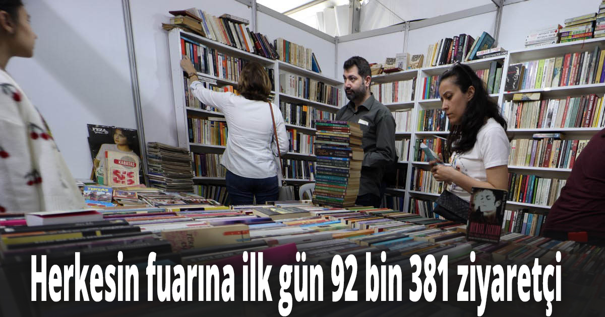 Kocaeli Kitap Fuarını daha ilk günden 92.381 kitap tutkunu ziyaret etti