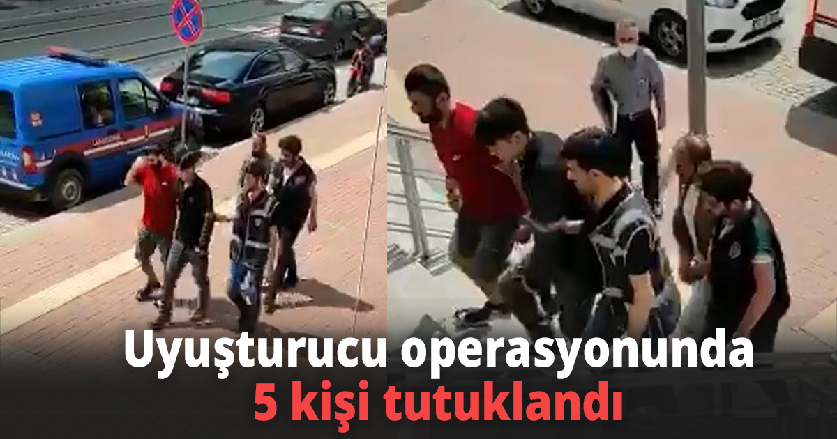 Kocaeli’deki uyuşturucu operasyonunda 5 tutuklama