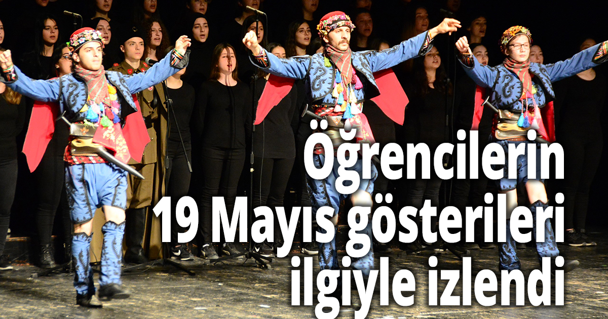 Öğrencilerin 19 Mayıs gösterileri ilgiyle izlendi