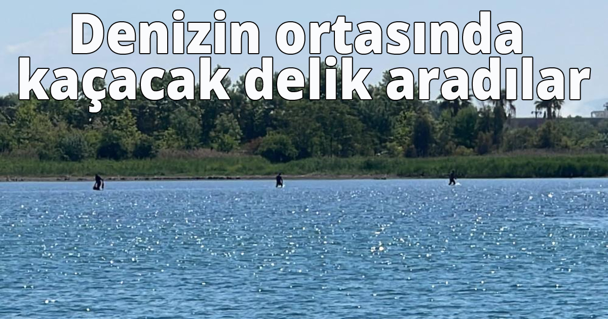 Denizin ortasında kaçacak delik aradılar
