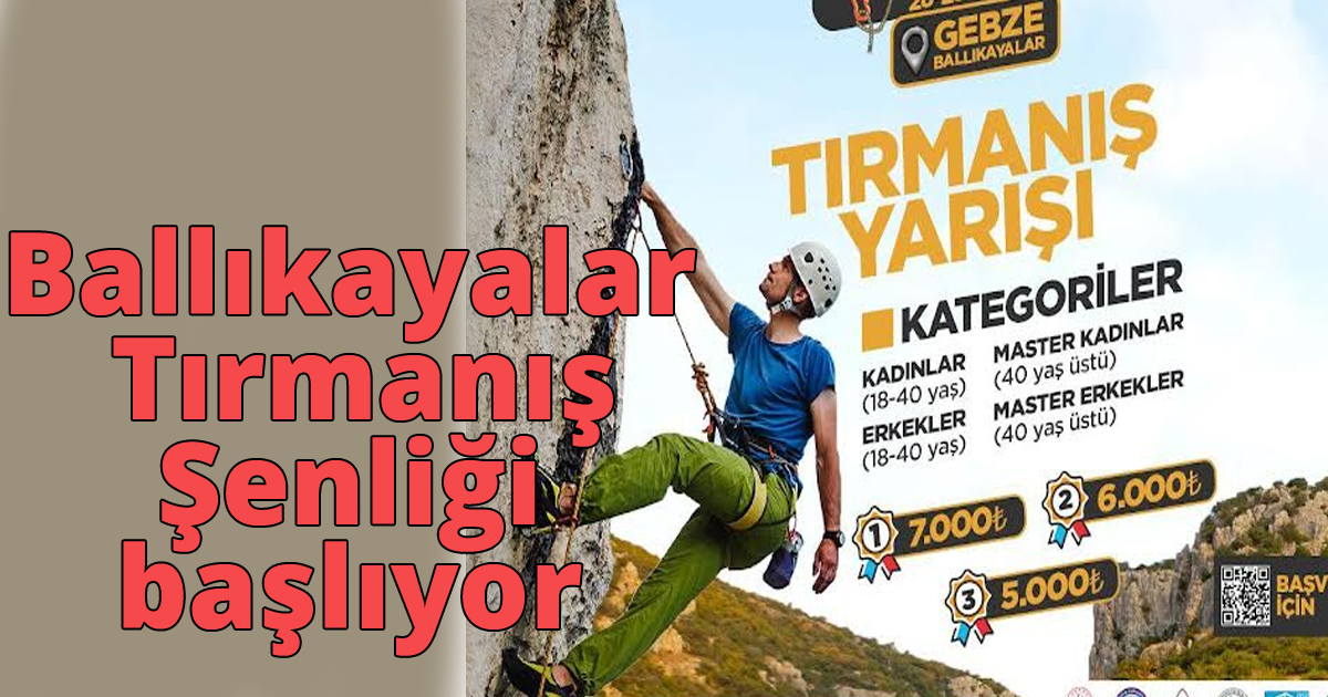 Ballıkayalar Tırmanış Şenliği başlıyor