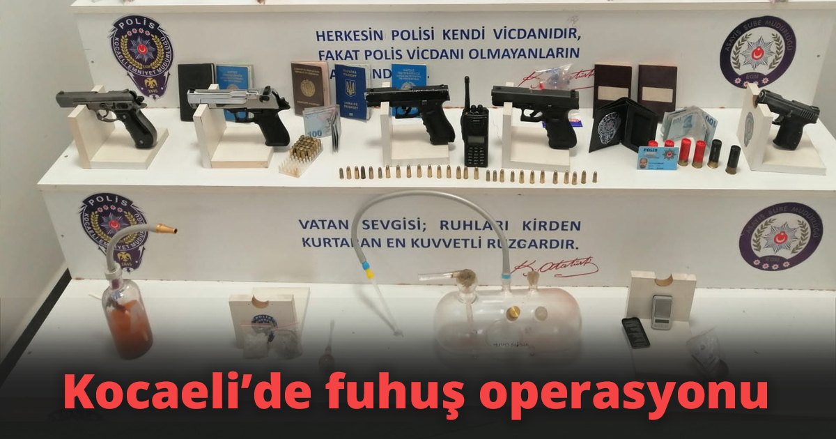 Polis ekipleri fuhuş operasyonu düzenledi