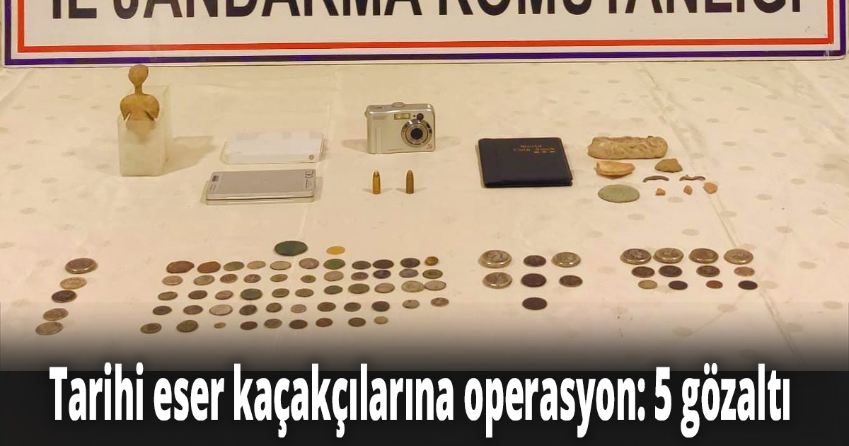 Tarihi eser kaçakçılarına operasyon