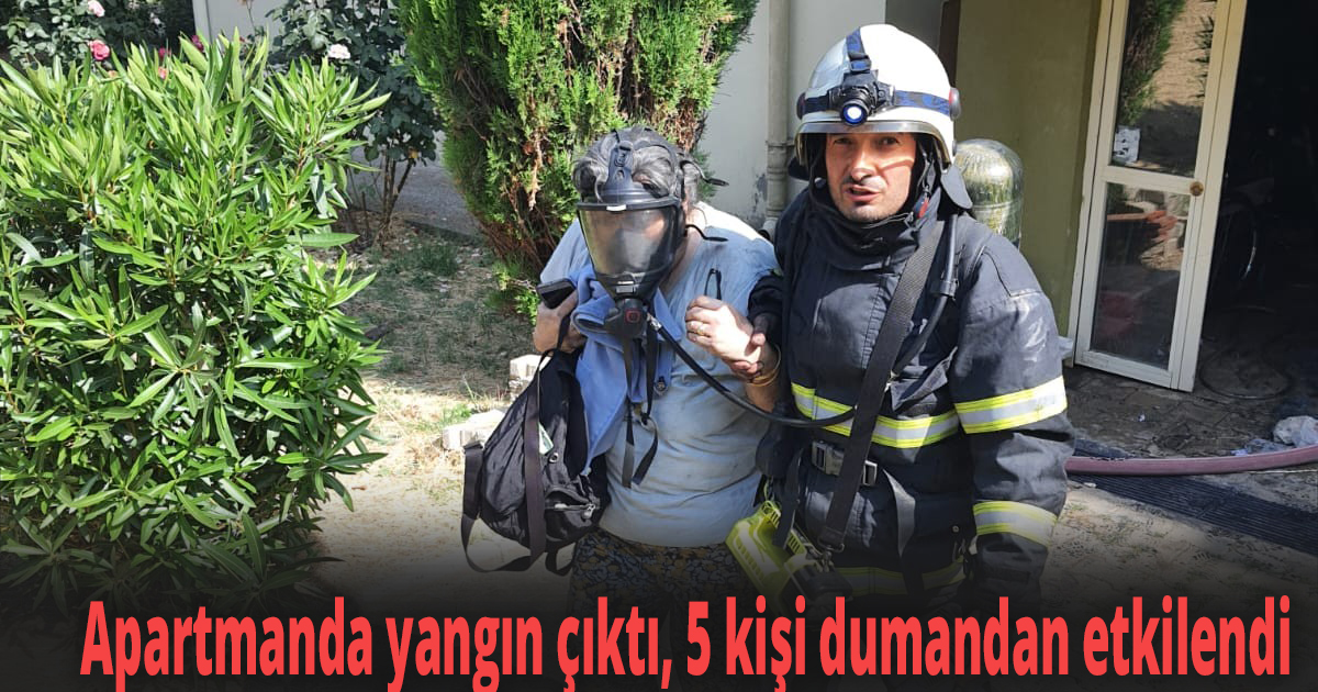 Apartmanda yangın çıktı