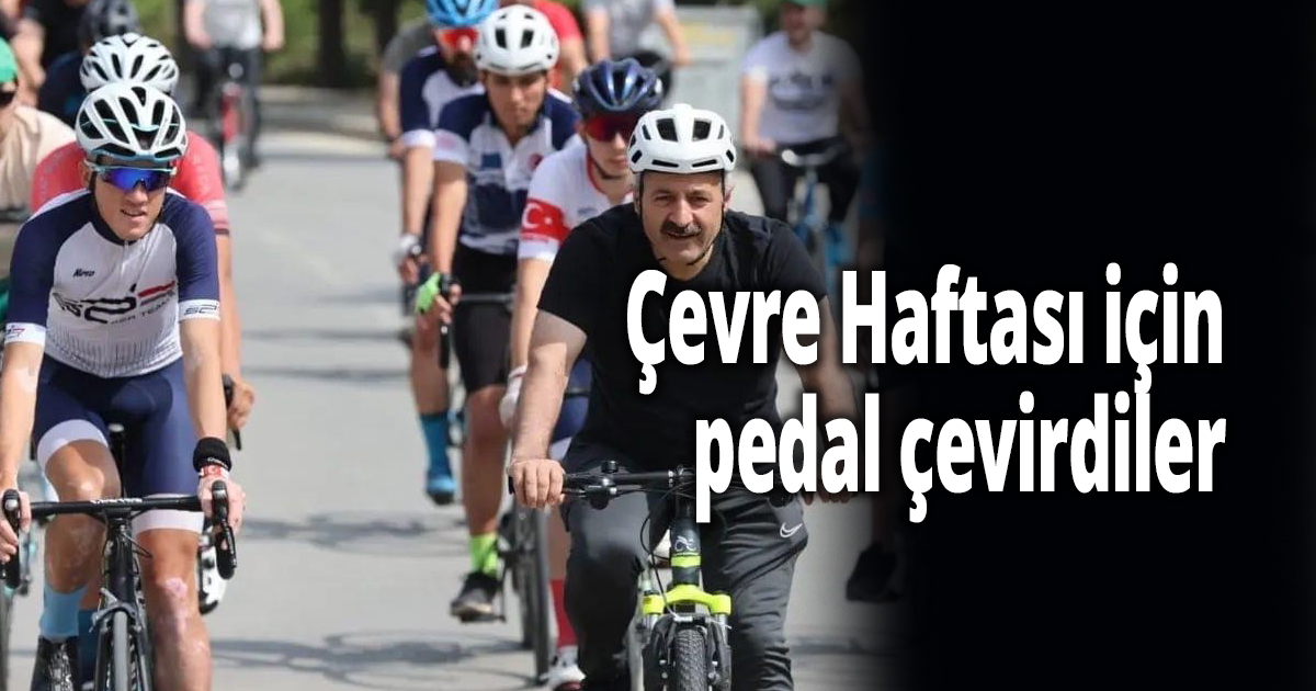 Çevre Haftası için pedal çevirdiler