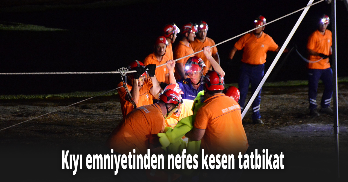 Kıyı emniyetinden nefes kesen tatbikat