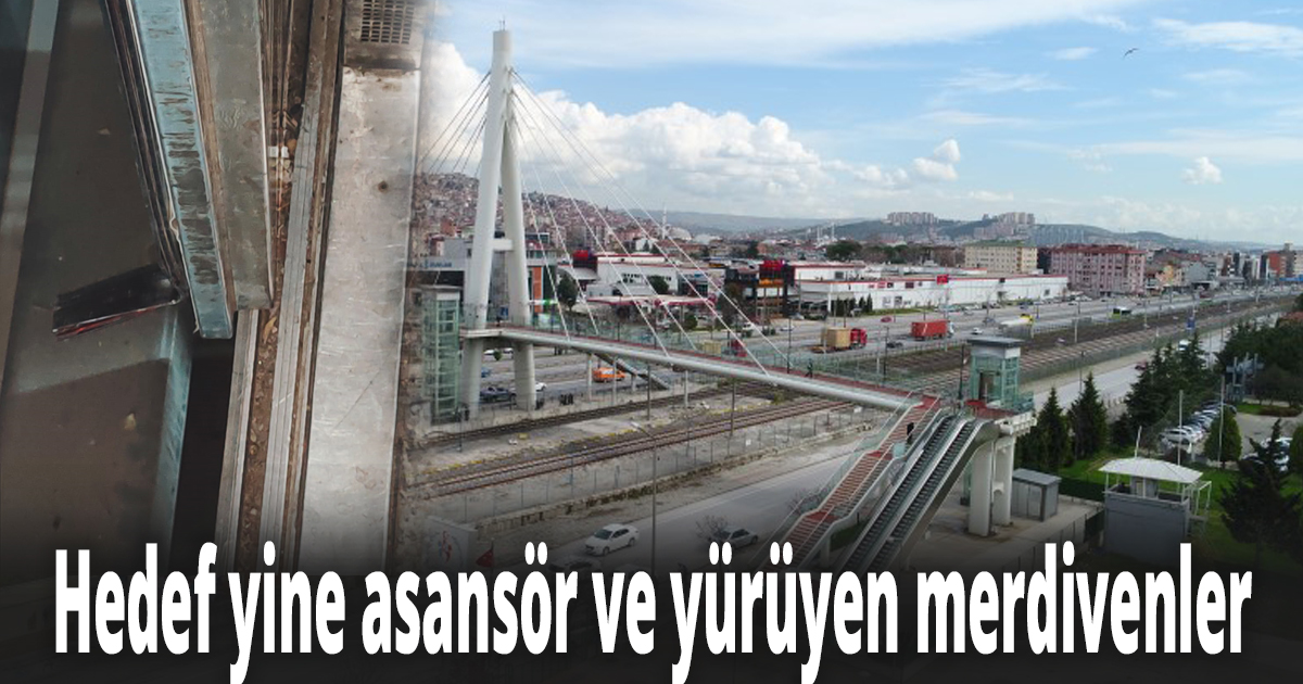 Hedef yine asansör ve yürüyen merdivenler