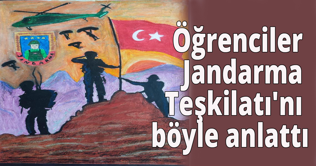 Öğrenciler Jandarma Teşkilatı'nı böyle anlattı