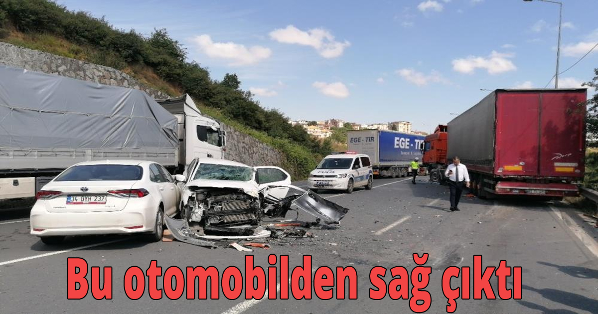 Bu otomobilden sağ çıktı