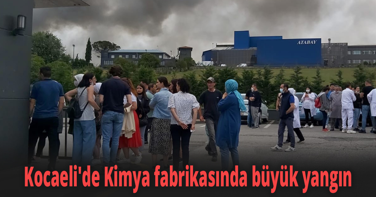 Kocaeli'de Kimya fabrikasında büyük yangın