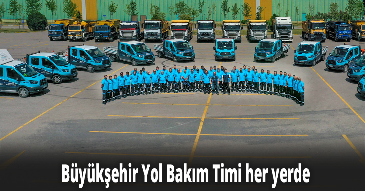 Büyükşehir Yol Bakım Timi her yerde