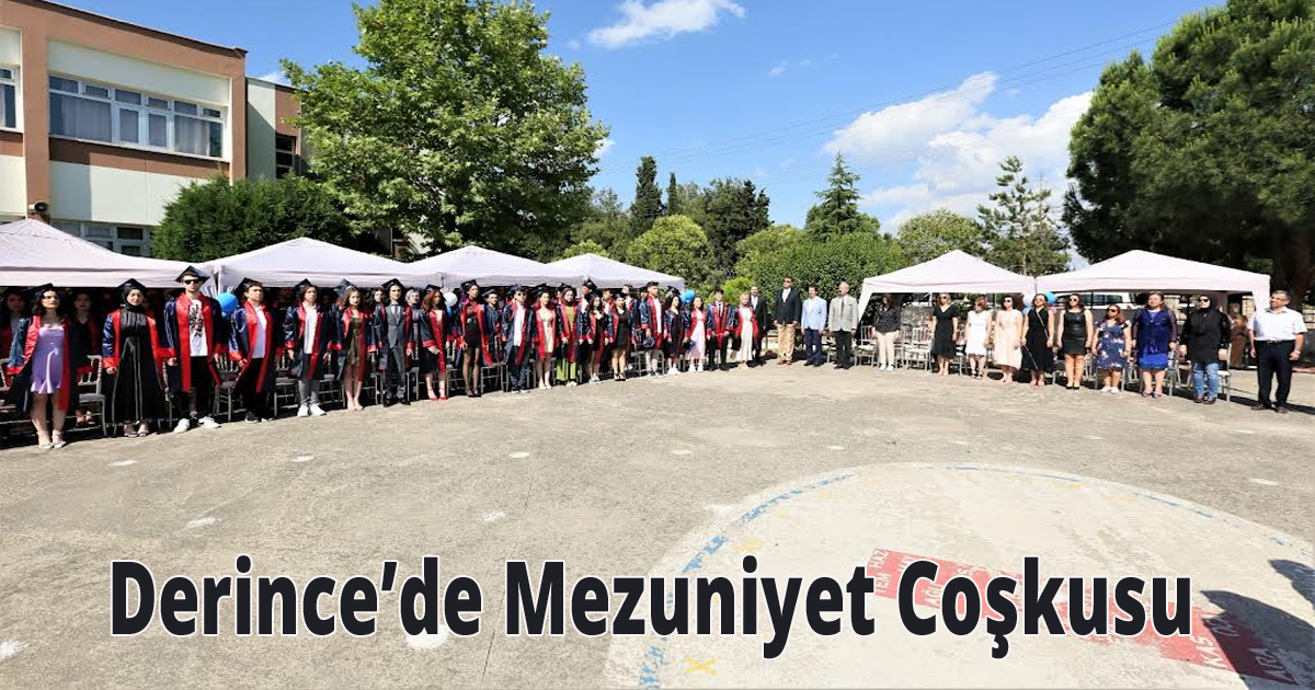 Derince’de Mezuniyet Coşkusu