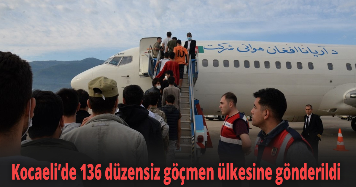 Kocaeli’de 136 düzensiz göçmen ülkesine gönderildi