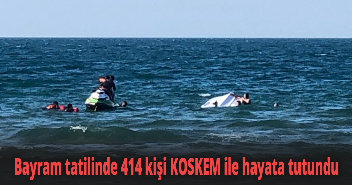 Bayram tatilinde 414 kişi KOSKEM ile hayata tutundu