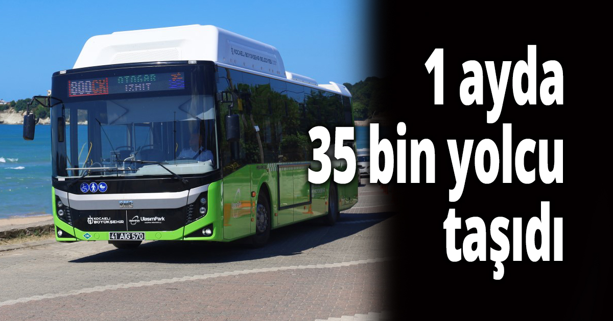 1 ayda 35 bin yolcu taşıdı