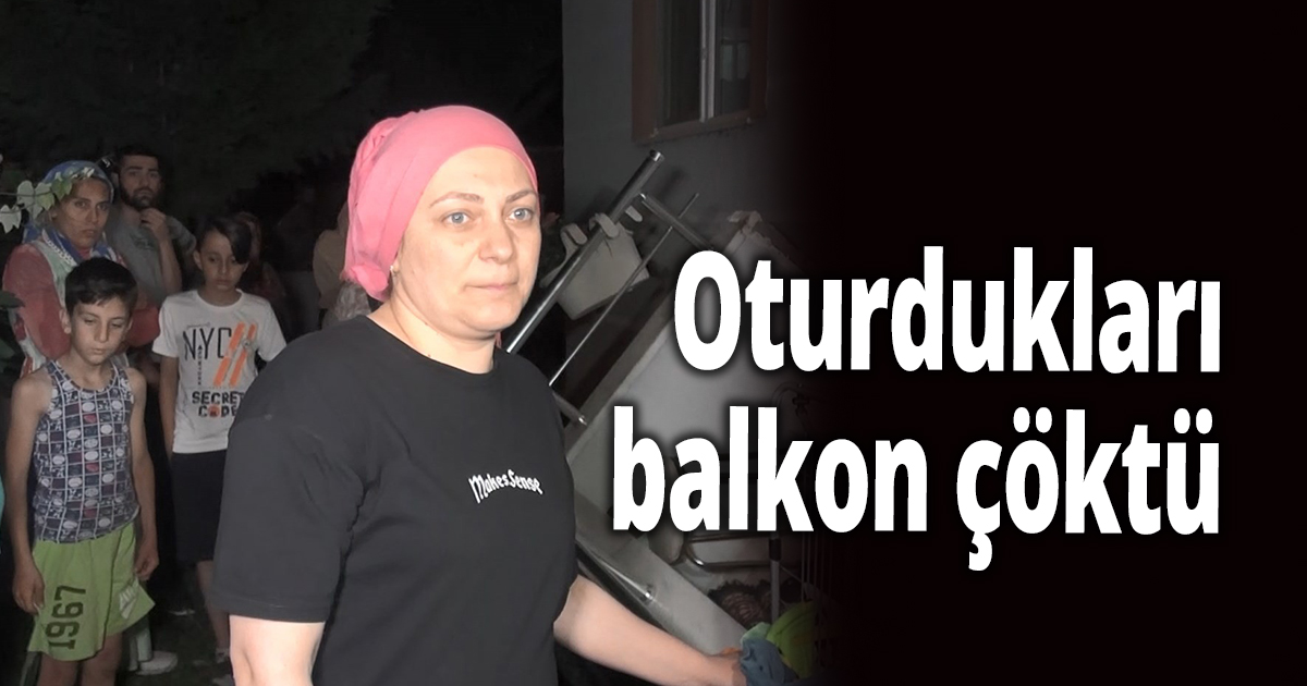 Oturdukları balkon çöken çift neye uğradığı şaşırdı