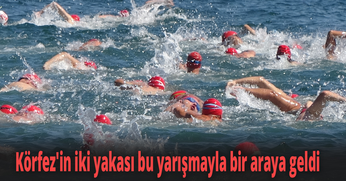 İzmit Körfezi'nde 2 bin 622 metre kulaç attılar