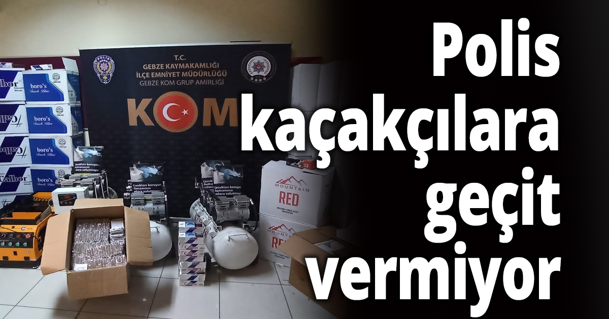 Polis kaçakçılara geçit vermiyor