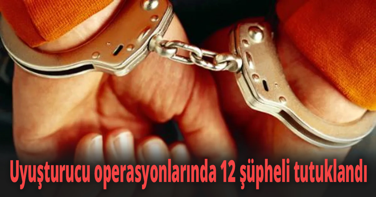 Kocaeli'de uyuşturucu operasyonlarında 12 şüpheli tutuklandı