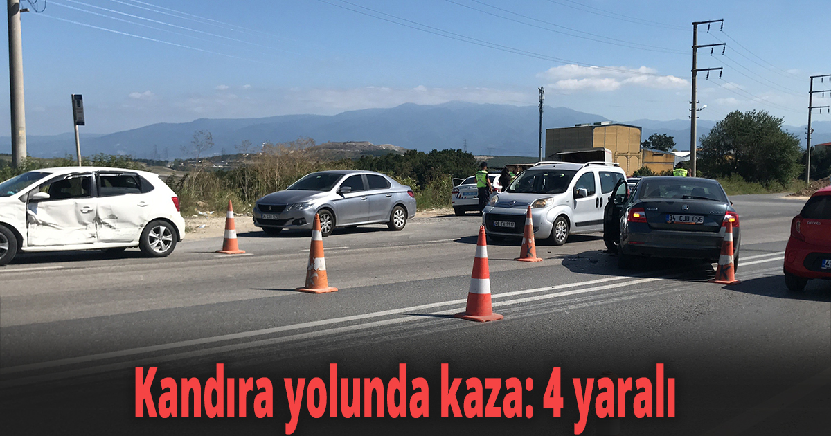 Kandıra yolunda kaza