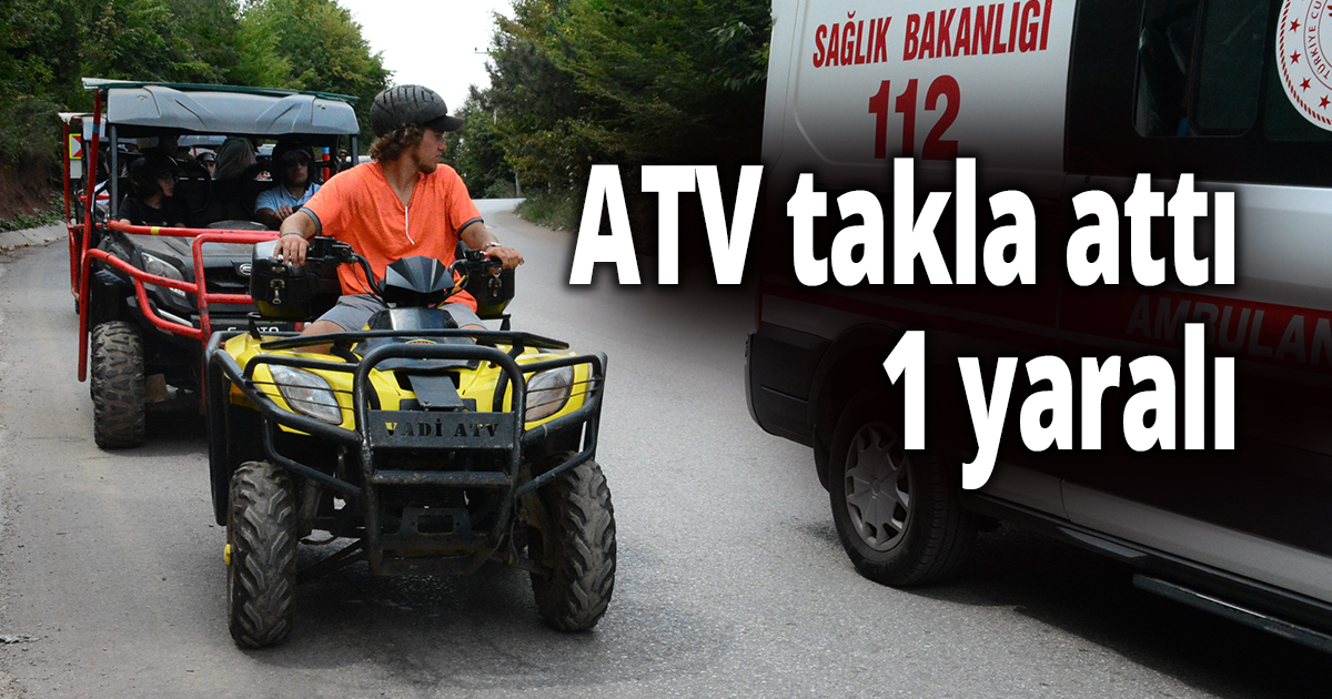 ATV takla attı