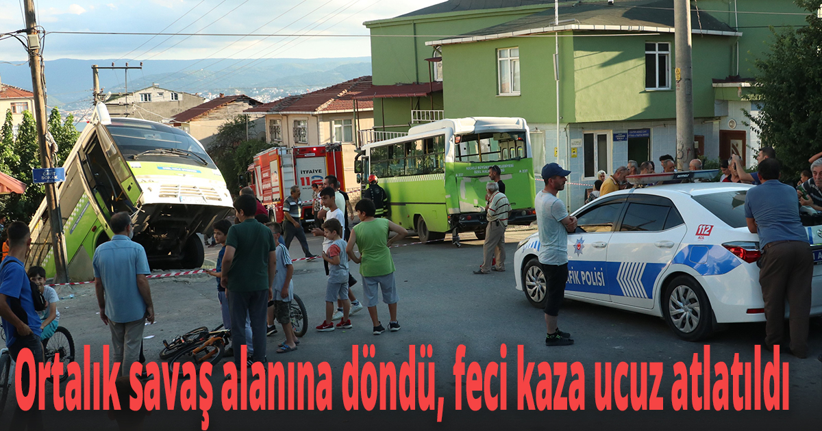 Yolcu dolu otobüs böyle uçtu