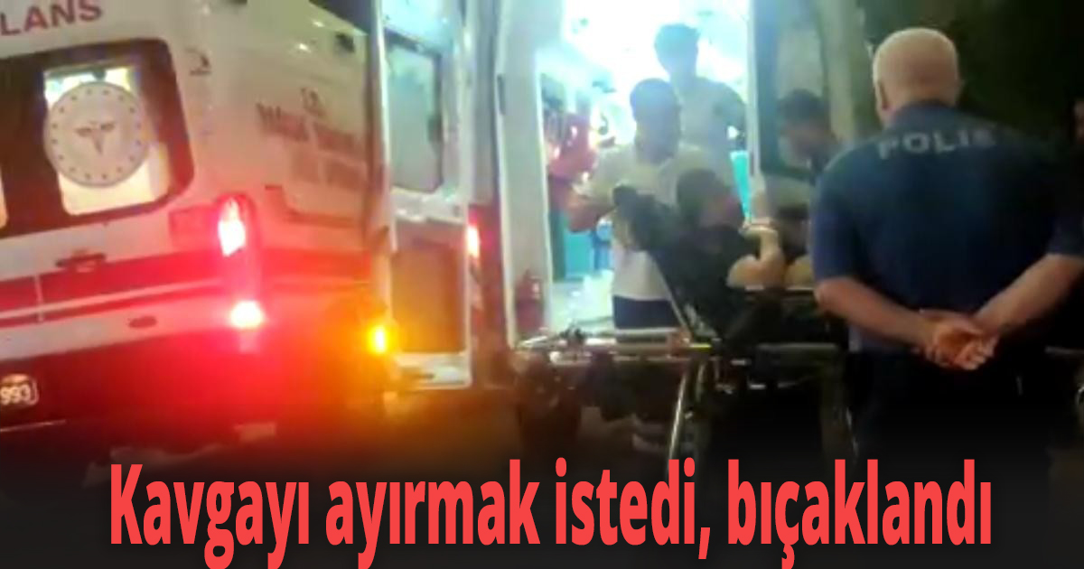 Kavgayı ayırmak isteyen şahsı bıçaklayıp kayıplara karıştılar