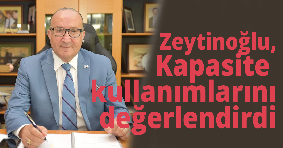 Zeytinoğlu kapasite kullanımlarını değerlendirdi