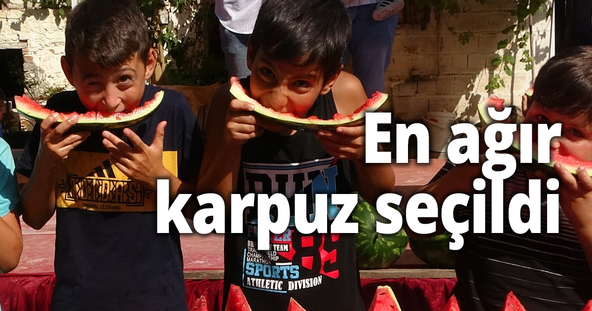 Karpuz Festivali renkli görüntülere sahne oldu