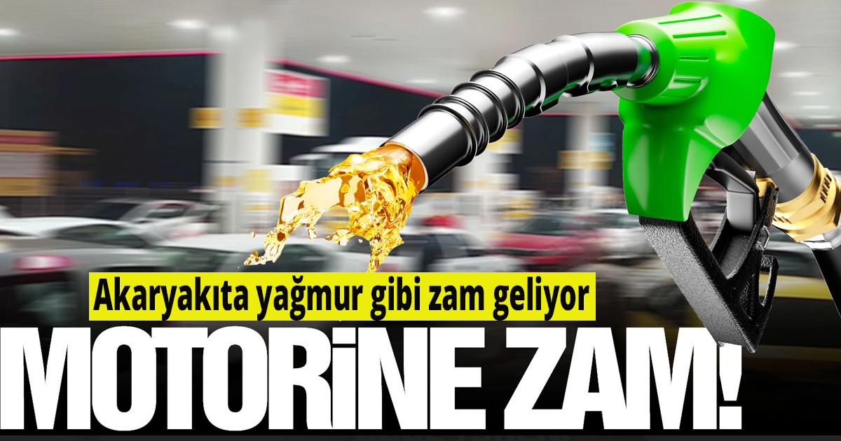 Akaryakıta yağmur gibi zam geliyor