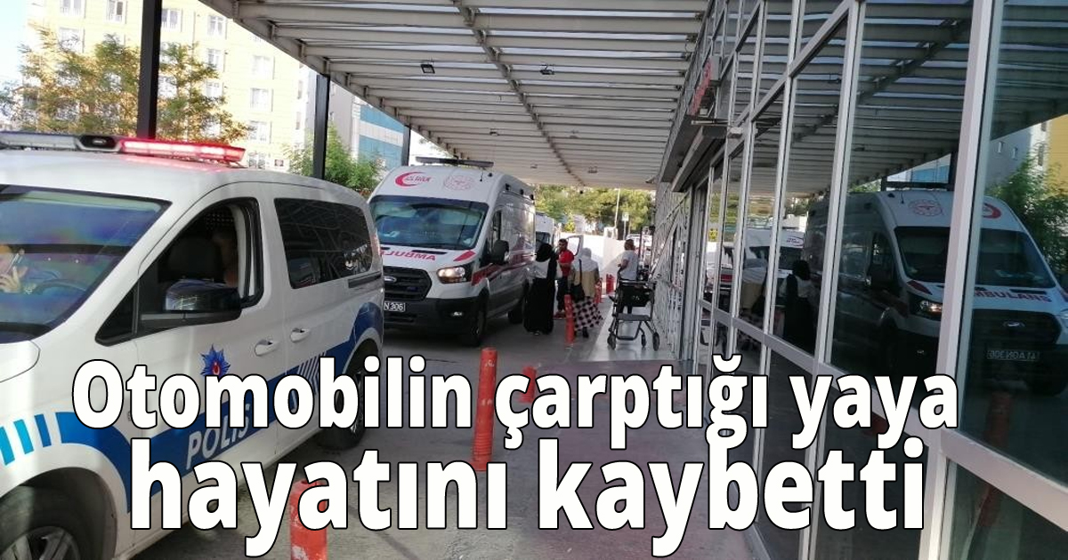 Otomobilin çarptığı yaya hastanede hayatını kaybetti