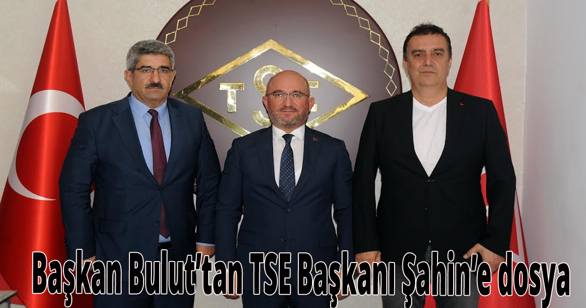 Başkan Bulut’tan TSE Başkanı Şahin’e dosya