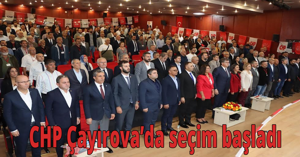 CHP Çayırova’da seçim başladı
