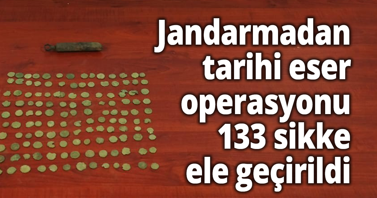Jandarmadan tarihi eser operasyonu