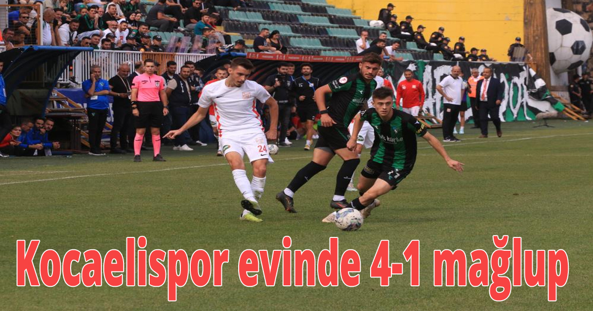 Kocaelispor evinde 4-1 mağlup