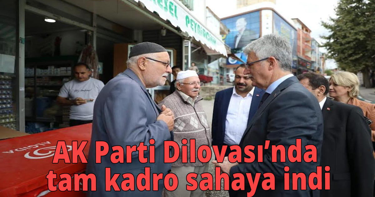 AK Parti Dilovası’nda tam kadro sahaya indi