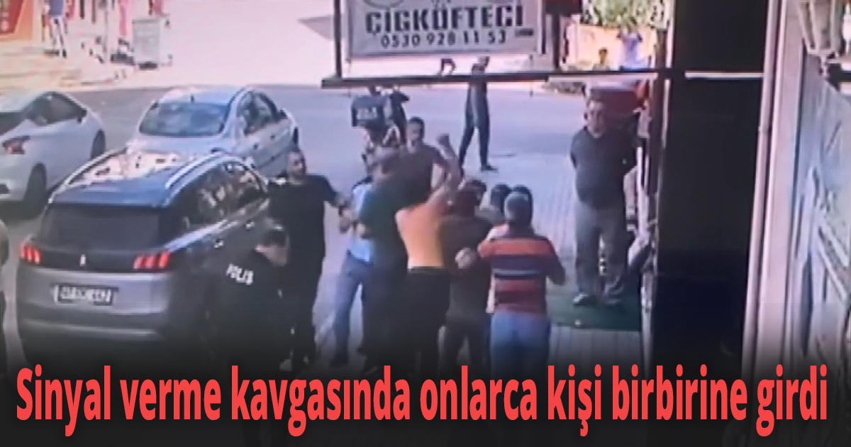 Sinyal verme kavgasında onlarca kişi birbirine girdi