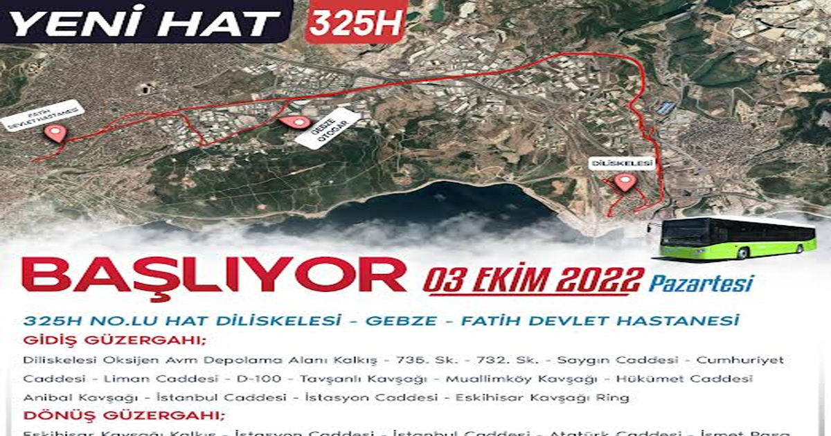 Dilovası yeni hat başlıyor