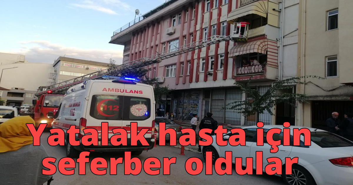 Yatalak hasta için seferber oldular