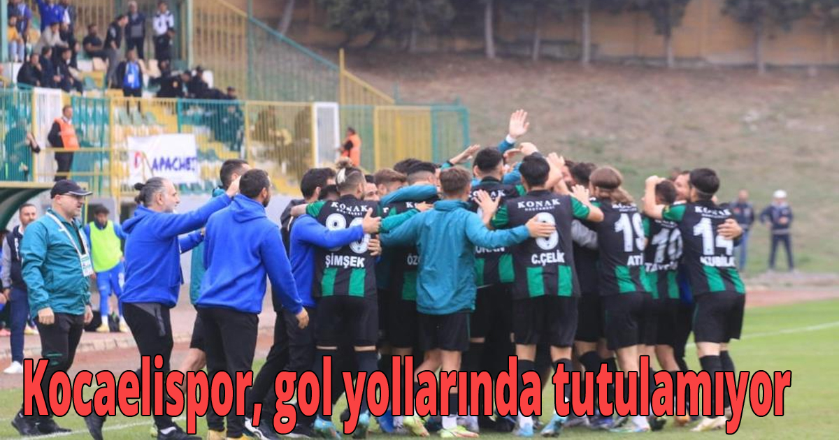 Kocaelispor, gol yollarında tutulamıyor
