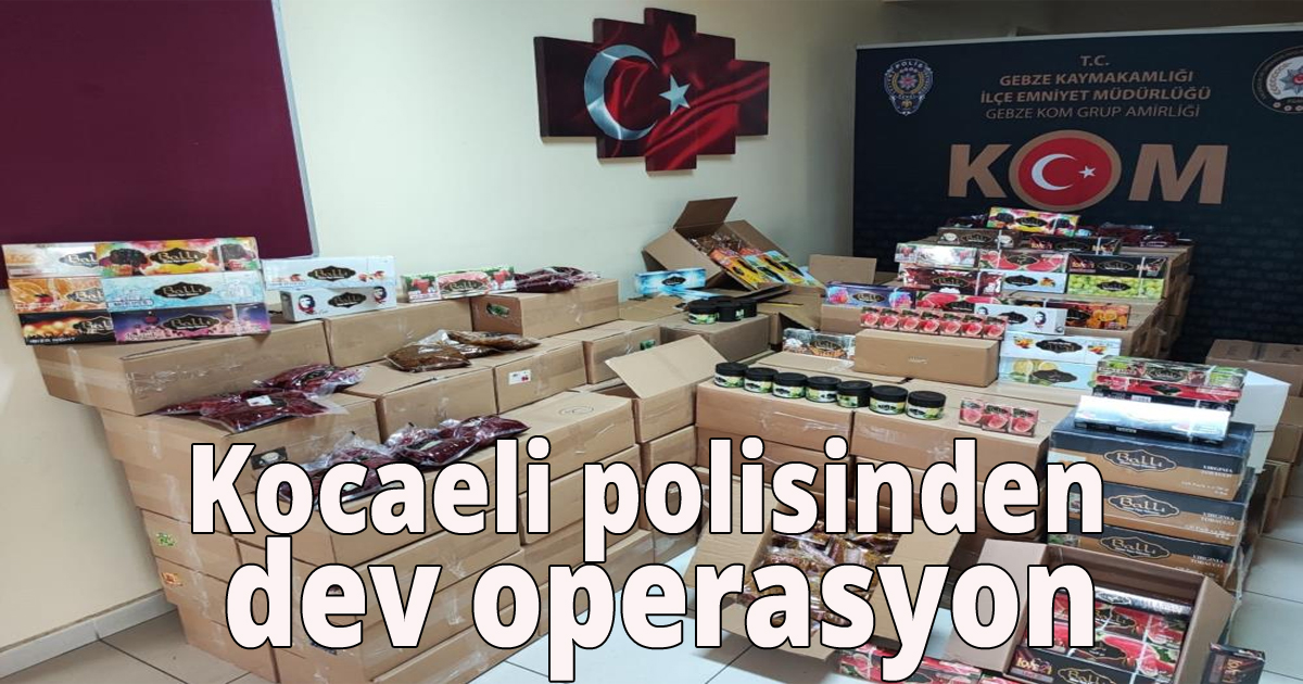 Kocaeli polisinden dev operasyon
