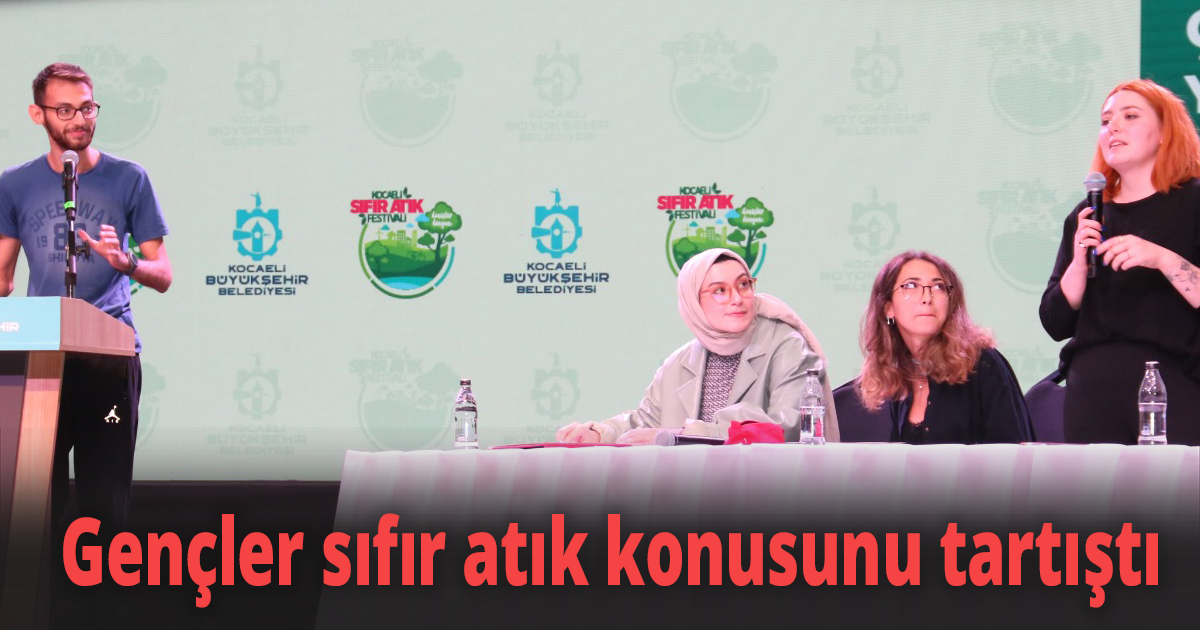 Gençler sıfır atık konusunu tartıştı