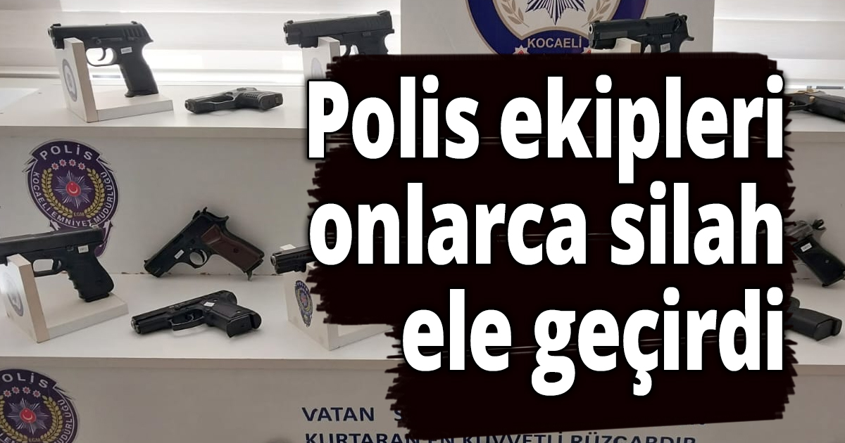 Polis onlarca silah ele geçirdi