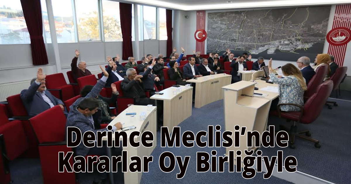 Derince Meclisi’nde Kararlar Oy Birliğiyle