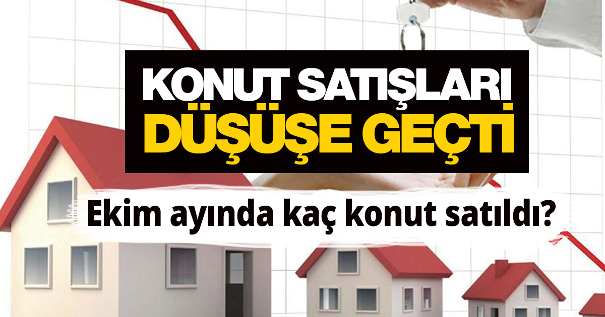 Konut satışları geriliyor
