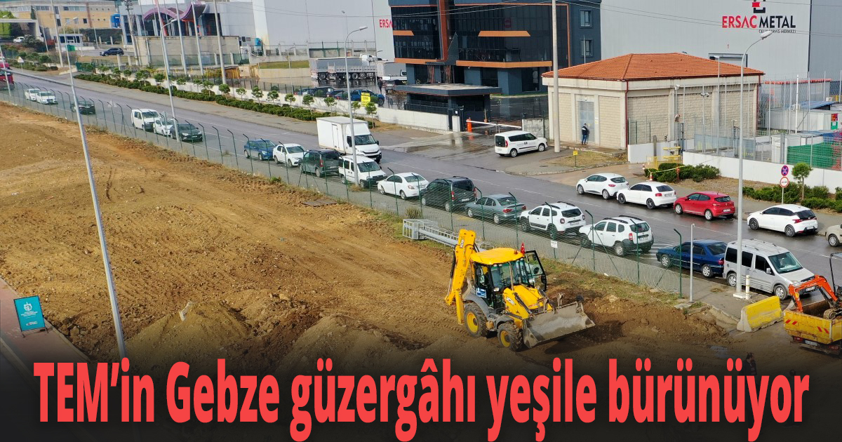 TEM’in Gebze güzergâhı yeşile bürünüyor