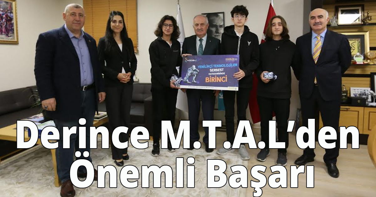 Derince M.T.A.L’den Önemli Başarı