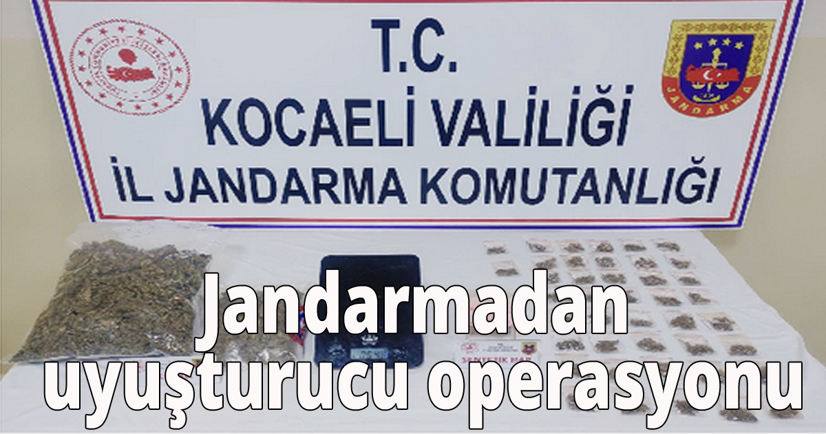 Jandarmadan uyuşturucu operasyonu
