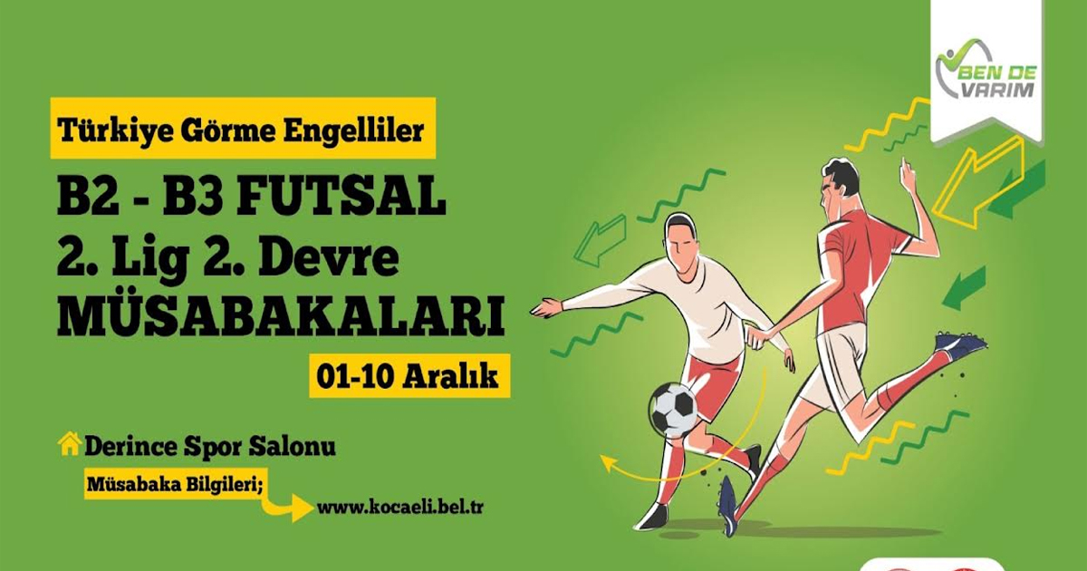 Görme Engelliler Futsal Turnuvası Kocaeli’de